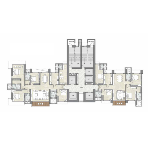 Typical Floor Plan For Wing A